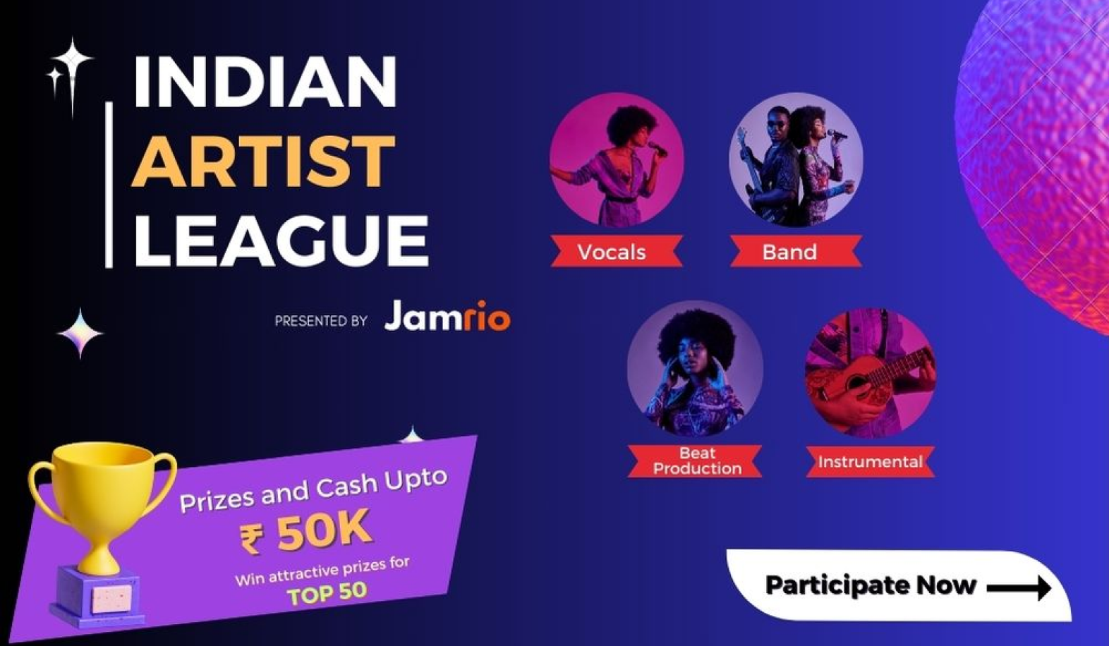 jamrio competition - Indian Artist League banner